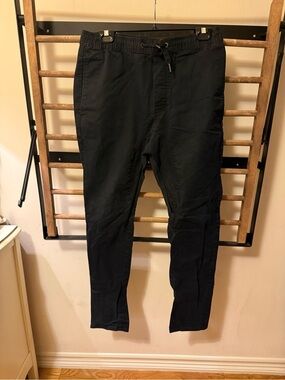 Zanerobe Black Drawstring Sureshot Pants